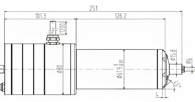 SFG62J-C3A High-Precision Electric Spindle